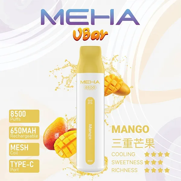 魅嗨一次性/拋棄式電子煙8500口 三重芒果